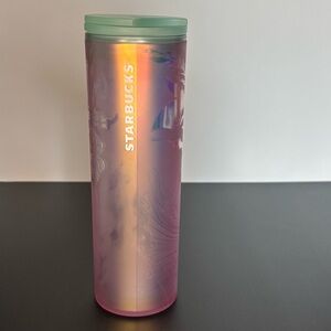 Starbucks Iridescent Pink and Green Tumbler